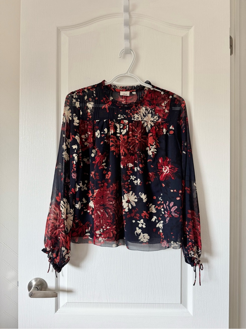 Aritzia Wilfred Lourdes floral blouse